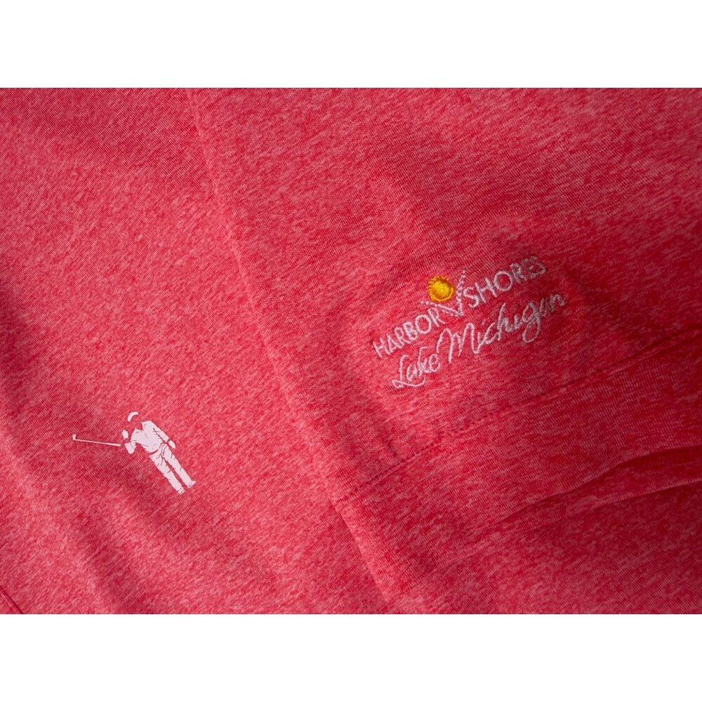 William Murray Golf Polo Shirt Mens XL Performance Stretch Heather Pink - Picture 2 of 7